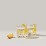 Hazdev Lowball Glass Via Carota Chevron Pattern Cocktailware - Image 2