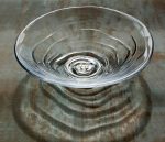 Hazdev Bowl Rippled Glass Lake Inspired Dessert Serving Dish - Image 4
