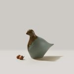 Hazdev Dove Sculpture Pottery Peace Inspired Blue Hue Gift - Image 3