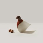 Hazdev Dove Sculpture Pottery Peace Inspired Blue Hue Gift - Image 2