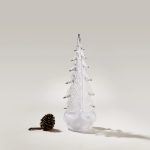 Hazdev Tree Silver Leaf Evergreen Infused Metallic Holiday Accent - Image 5