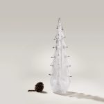 Hazdev Tree Silver Leaf Evergreen Infused Metallic Holiday Accent - Image 6