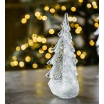 Hazdev Tree Silver Leaf Evergreen Infused Metallic Holiday Accent - Image 8