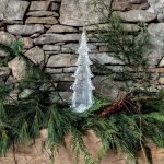 Hazdev Tree Silver Leaf Evergreen Infused Metallic Holiday Accent - Image 10