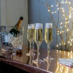 Hazdev Champagne Flute Bristol Golden Ratio Inspired Handblown Stem - Image 5