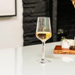Hazdev White Wine Glass Vintner Pulled Stem Ripple Bowl Design - Image 4